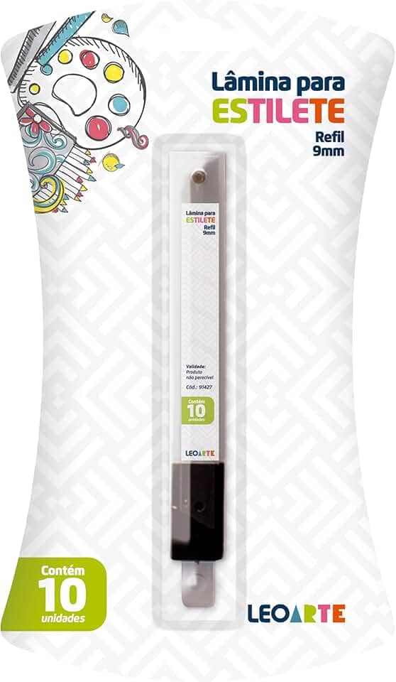 Lamina Estilete Estreito 9mm Blister/10laminas Leoarte