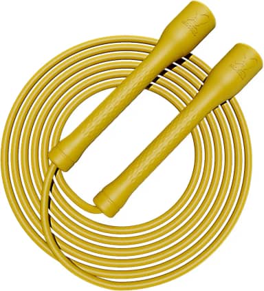 MOGOLD Corda de pular para treino, corda de PVC de 5 mm, comprimento ajustável com alças inquebráveis, ideal para atletas iniciantes e avançados, fitness, cardio e boxe