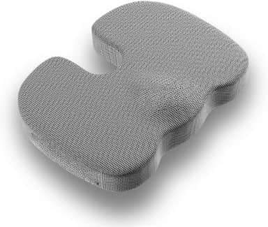 Almofada Ortopédica para Coluna, Cóccix e Hemorroida, Assento Ergonômico em Espuma e Gel, com Capa Removível