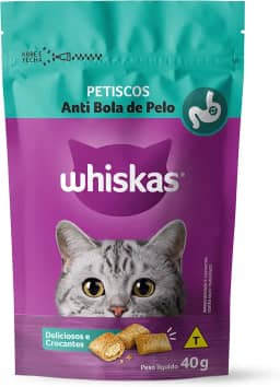 whiskas Petisco Whiskas Anti Bola De Pelo Para Gatos Adultos 40 G