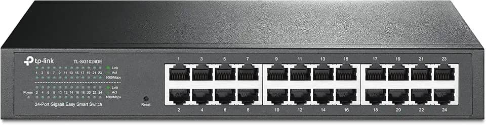 Switch 24 portas TP-LINK TL-SG1024DE Easy Smart GIGABIT Rack (Ver. 7.0)
