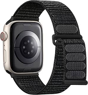 Pulseira de nylon esportiva Lenrao compatível com Apple Watch Series SE 11/10/9/8/7/6/5/49 mm, unissex, para iWatch série SE 11/10/9/8/7/6/5/4/ Ultra SE 3/2/1