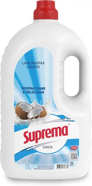 Suprema Lava Roupas Coco 5L - Nova embalagem (Pode variar)