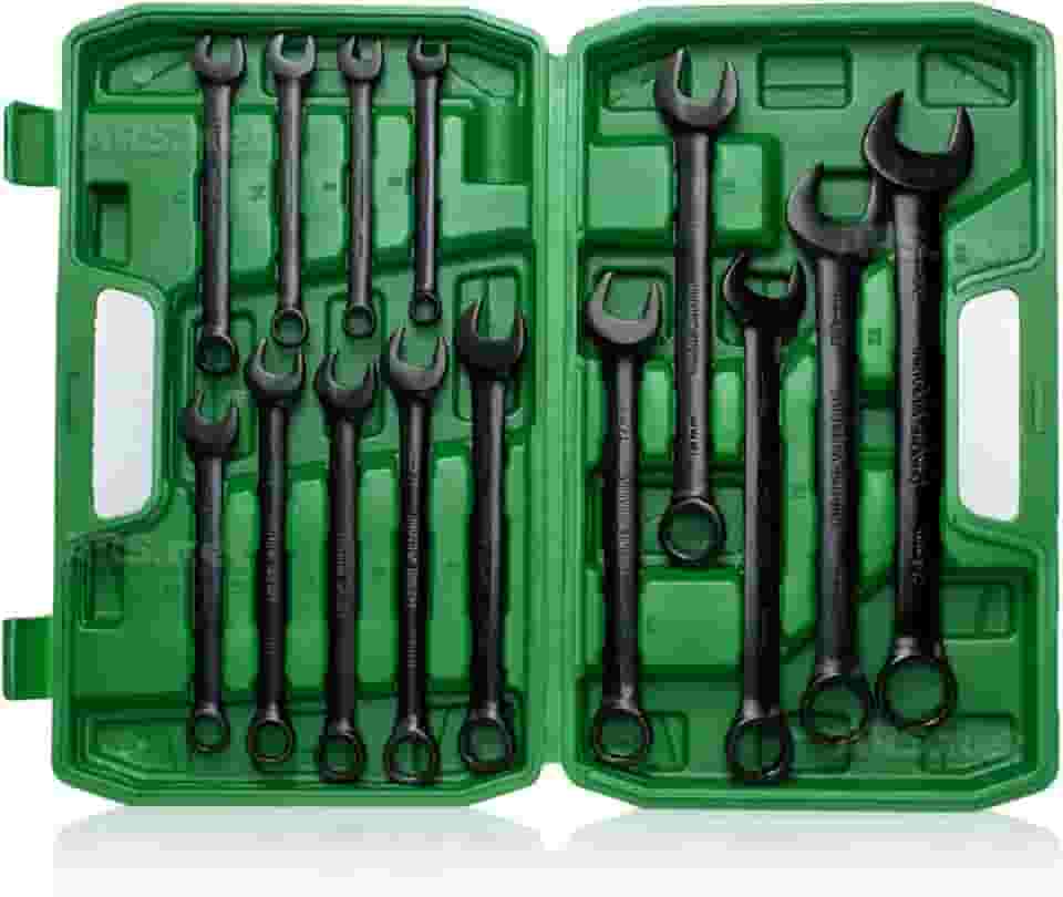 Jogo De Chaves Combinadas 8 a 24mm Aço Com Maleta Ferramentas 14 Peças