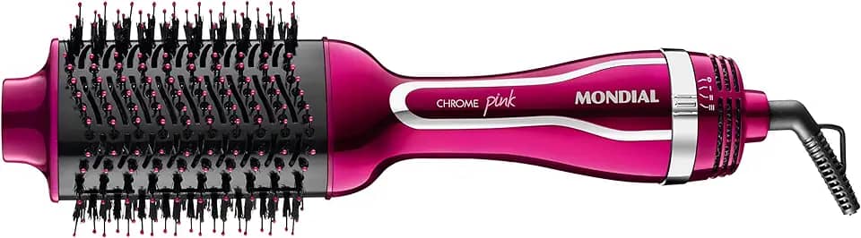 Escova Secadora, Mondial, Chrome Pink, 1200W, 220V - ES-04