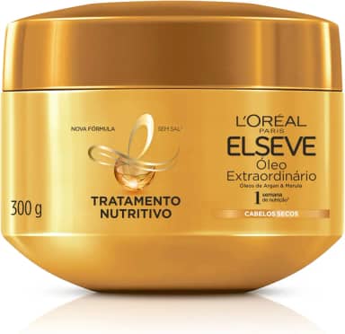 L’Oréal Paris Creme De Tratamento L'Oréal Paris Elseve Óleo Extraordinário Nutrição Intensa 300G-embalagem variável