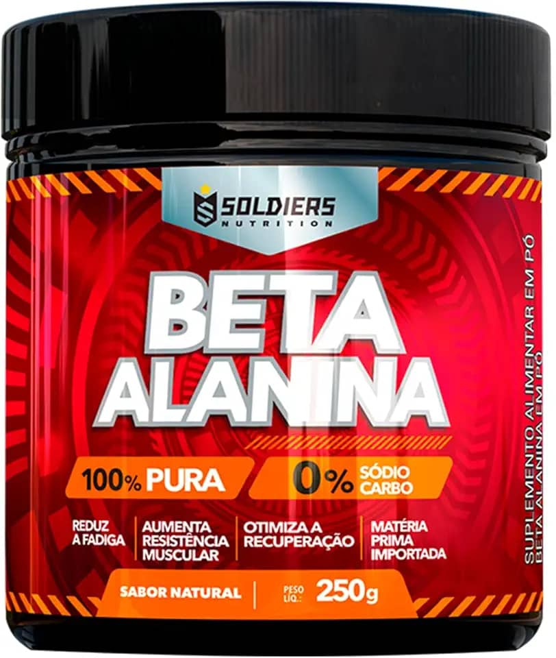 Beta Alanina 250g - 100% Puro Importado - Soldiers Nutrition
