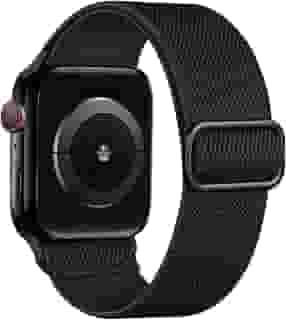 Pulseira Lerobo unissex, trançada, esportiva, de nylon elástico, compatível com Apple Watch Ultra 2, SE, 9, 8, 7, 6, 5, 4, 3, 2, 1 de 38 mm, 40 mm, 41 mm, 42 mm, 44 mm, 45 mm, 49 mm
