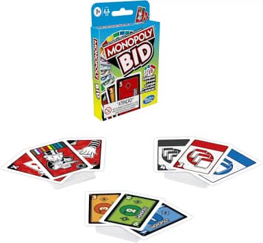 Jogo Hasbro Gaming Monopoly Bid - Jogo de Cartas Rápido para Família - Leilão - F1699 - Hasbro, Multicor