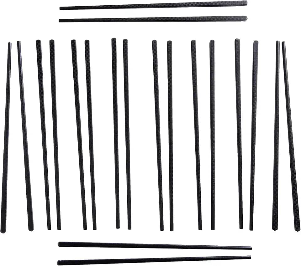 Ut Hashi 10 Pares Reutilizáveis para Comida Oriental Japonesa, Melanina, Ornamentado, Lavagem à Mão