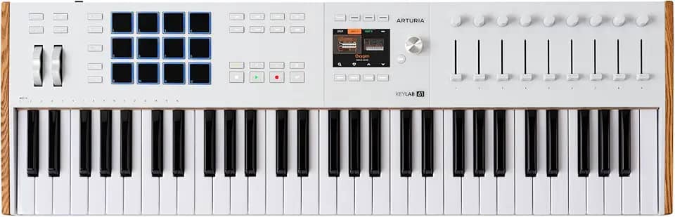 ARTURIA Keylab 61 Mk3 Branco — Controlador de Teclado Usb Midi de 61 Teclas com Software Analog Lab Pro Incluído
