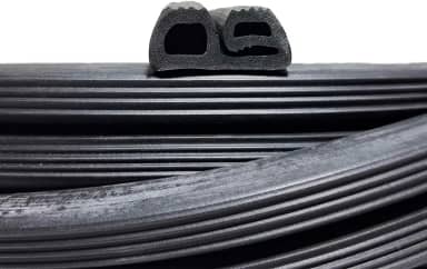 Borracha Dupla Gaxeta P/Porta Câmara Fria Frigorífica - 1 Metro Borrachas Londrina