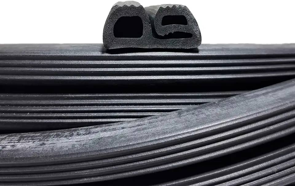 Borracha Dupla Gaxeta P/Porta Câmara Fria Frigorífica - 1 Metro Borrachas Londrina