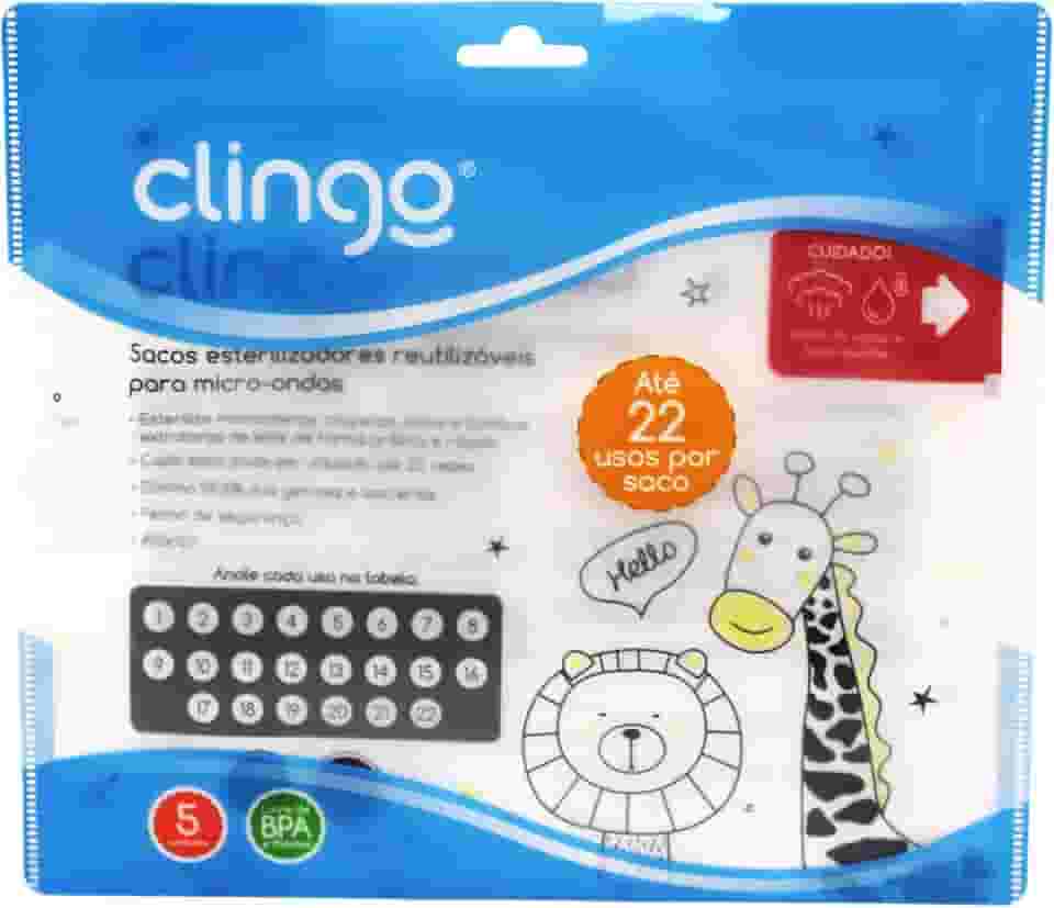 Clingo Saco Esterilizador Girafa E Leão Transparente