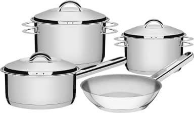 Jogo de Panelas de Aço Inox 4 peças Solar Tramontina