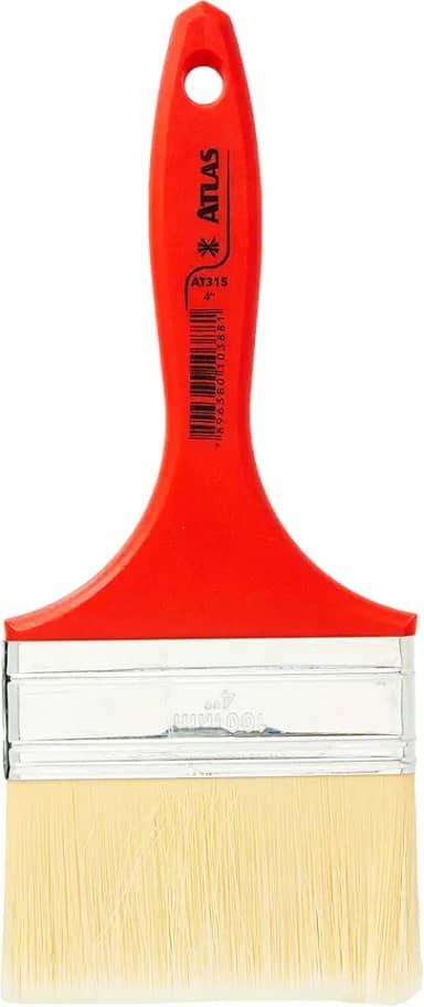 Atlas - Trincha Média de 4" de Cerdas Sintéticas com Tecnologia Plumatek de Fios Formato Estrelado