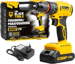 Furadeira E Parafusadeira De Impacto Brushless A Bateria 21v Tb-21b The Black Tools
