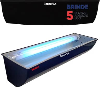 Armadilha Luminosa Adesiva Pega E Mata Mosca Insetos + 5 Refil