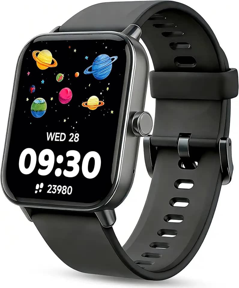 Relógio inteligente infantil, relógio infantil sem necessidade de telefone, monitor de frequência cardíaca e sono, monitor de estresse e SpO2, contador de passos, relógio despertador, jogos, relógio