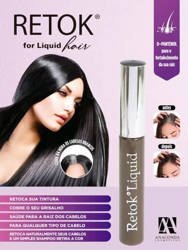 Retok liquido castanho medio