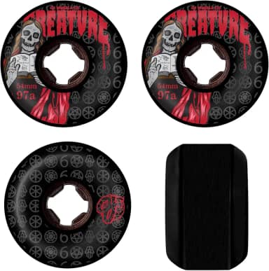 OJ Rodas de skate The Book of Bloodsuckers Black Hardline 97a de 54 mm