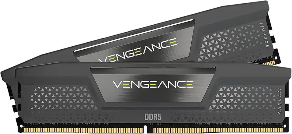 CORSAIR VENGEANCE DDR5 32GB (2x16GB) DDR5 5600MHz CL40 AMD EXPO Intel XMP iCUE Memória de computador compatível – Cinza (CMK32GX5M2B5600Z40)