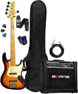 Baixo Tagima Tw73 5 Cordas Sunburst + Acessórios