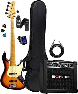 Baixo Tagima Tw73 5 Cordas Sunburst + Acessórios