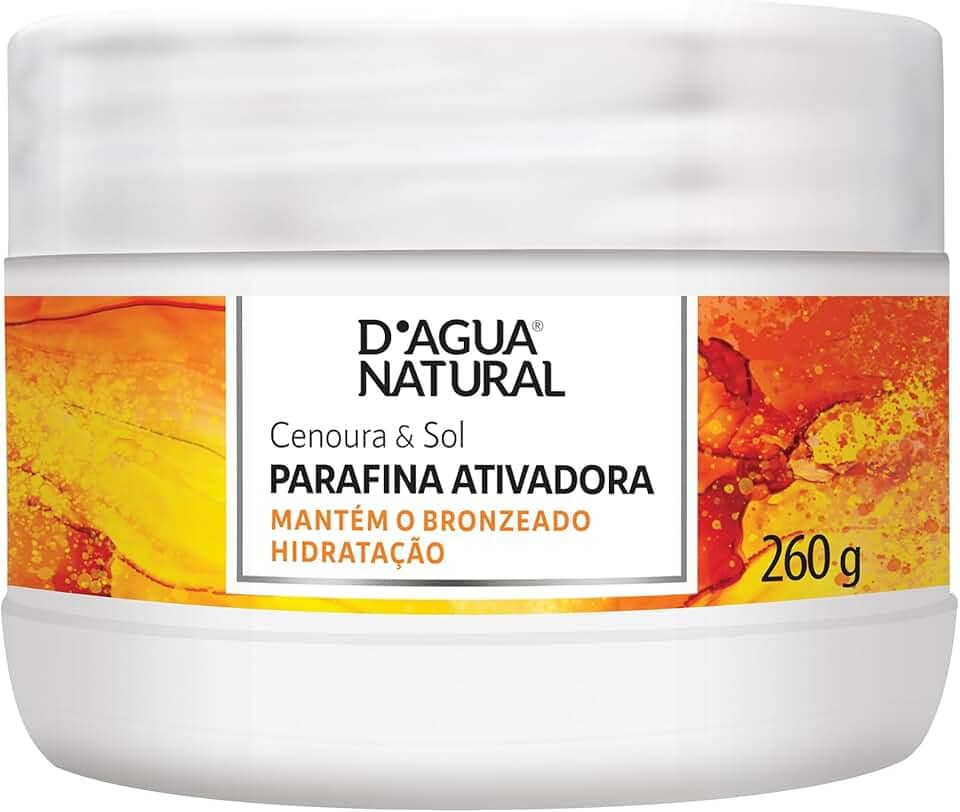 D'AGUA NATURAL Parafina Ativadora Cenoura E Sol 260 G