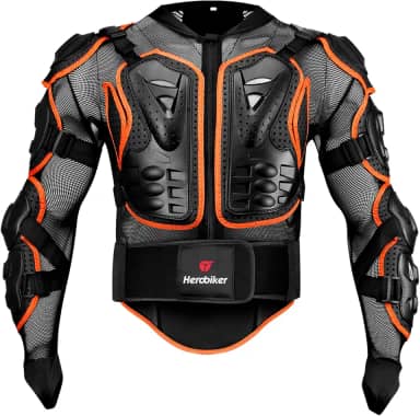 HEROBIKER Adulto Unissex Jaqueta De Proteção Corporal Completa Para Motocicleta, Coluna E Peito, Equipamento Motocross, Protetora 2 Estilos
