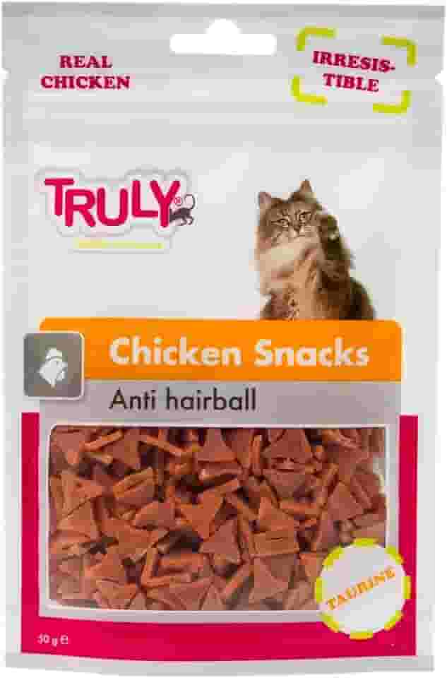 Petisco para Gato Anti Bola de Pelo Sabor Frango 50g - Truly