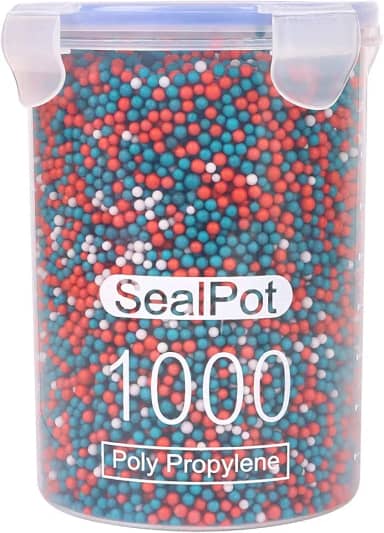 CCINEE Bolas de espuma de Natal suprimentos de slime contas de espuma coloridas de 2 a 3 mm para decoração de arte caseira, festa de Natal e casamento