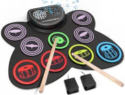 Bateria Instrumento, Bateria Eletronica Portatil, Conjunto de Bateria Elétrica, Conjunto de Bateria Eletrônica Portátil USB Roll Up Drum Pad Kit