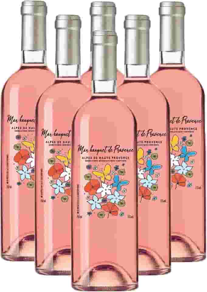 Caixa de Vinho Rosé Francês Mon Bouquet Alpes de Haut Provence AOC 6x750ml