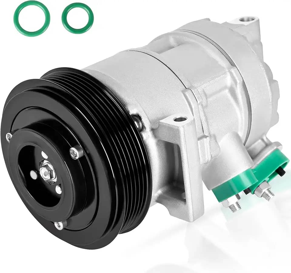 HYR Compressor de ar condicionado automotivo AC Compressor com embreagem adequado para Dodge Caliber 2009-2012 e Jeep Compass/Patriot 2009-2017, 1.8L 2.0L 2.4L - Substituição # 55111610AB, 55111610AC