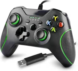 Tubarão Stores Controle Com Fio Compatível Com Xbox One, Controle Remoto Com Fio Atualizado para Xbox One/S/X/PC Windows.