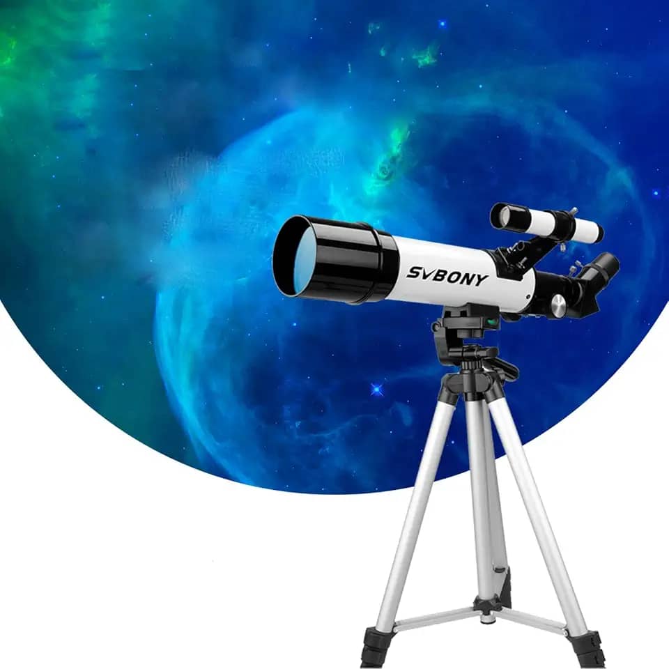 Telescópio, Telescópios de Abertura de 60 mm para Astronomia de Adultos, Telescópio Refrator Profissional Portátil para Iniciantes e Crianças