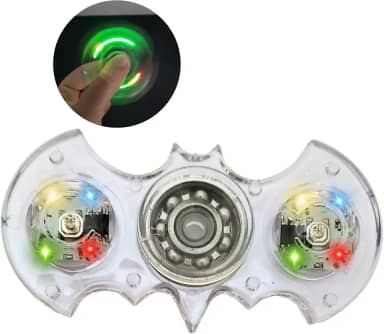 Hand Spinner Com Luzes Led Brinquedo Giratorio Antistress Pop It Toy Cristal