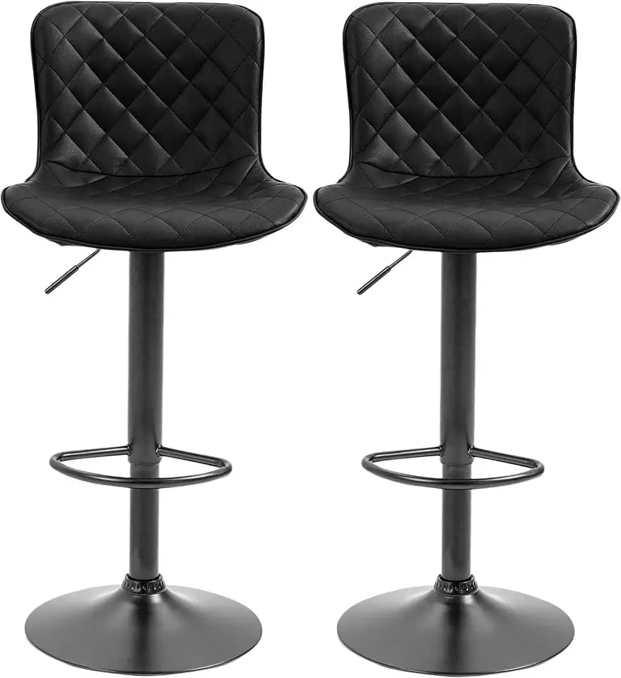 Kit 2 Banqueta Alta Giratória Regulagem de Altura Duoffice Arya