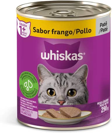 whiskas Ração Úmida Para Gatos Whiskas Lata Patê De Frango Adultos 290G