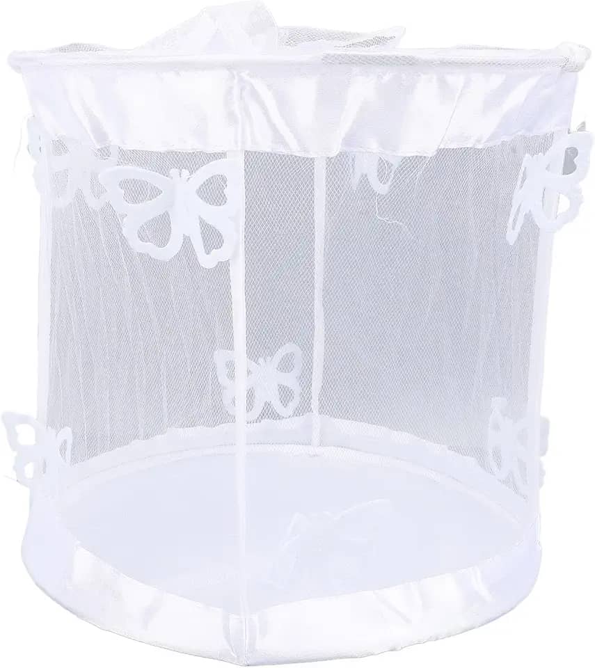 Kit de habitat de borboleta cffuvros com lagartas vivas, gaiola de malha para borboletas de monarca, kit de ciências educacionais com ferramentas de alimentação de janelas de