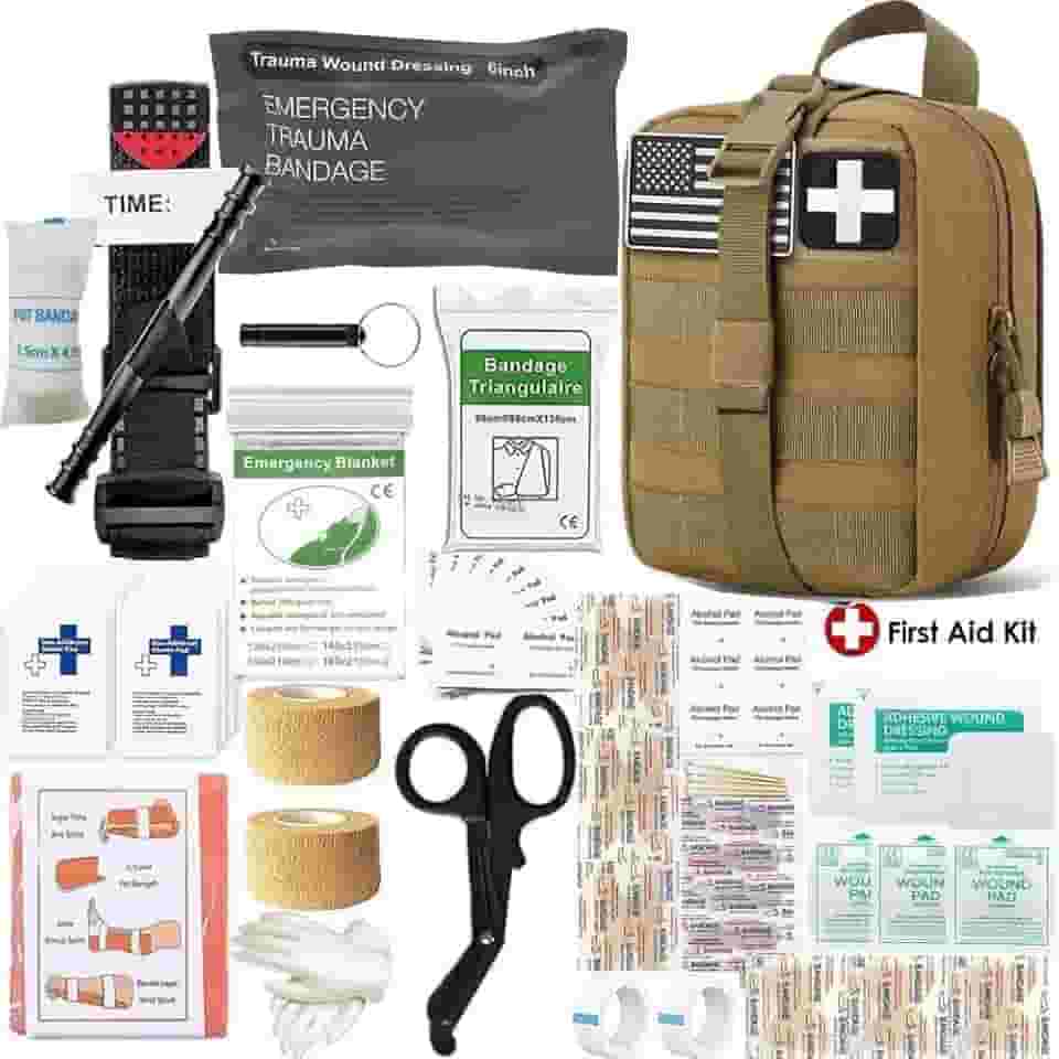 Kit de primeiros socorros de sobrevivência Molle IFAK Bolsa Camping Caça Caminhada Trauma de Emergência Kits EMT - Kit Médico Portátil IFAK