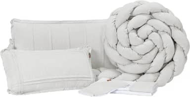 Kit Berco Slim Linho Bege Mescla 06 Peças