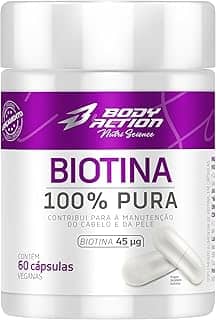 Biotina 100% Pura 60 Cápsulas Bodyaction
