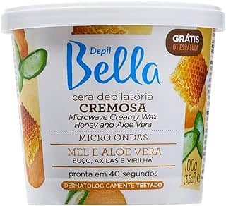 Depil Bella - Cera Depilatória para Micro-ondas Mel e Aloe Vera Deo 100g