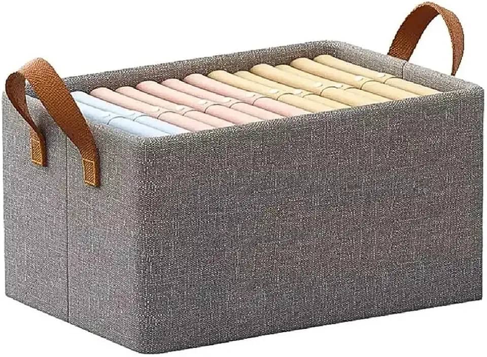Caixa Organizadora Multiuso – Conforto, Estilo e Praticidade para Organizar Brinquedos, Roupas e Mais | Ideal para Quarto Infantil, Closet e Sala | Facilidade de Transporte
