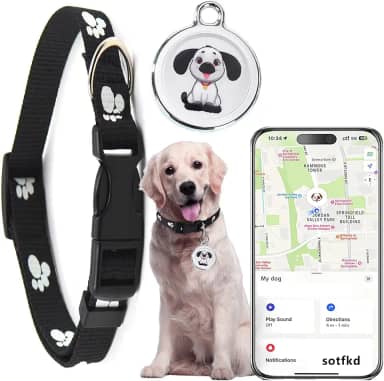 Dog Tracker GPS-GPS Coleira para cães - Rastreador GPS para cães | Android e iOS Universal | Sem taxa mensal | À prova d'água | Funciona com qualquer coleira