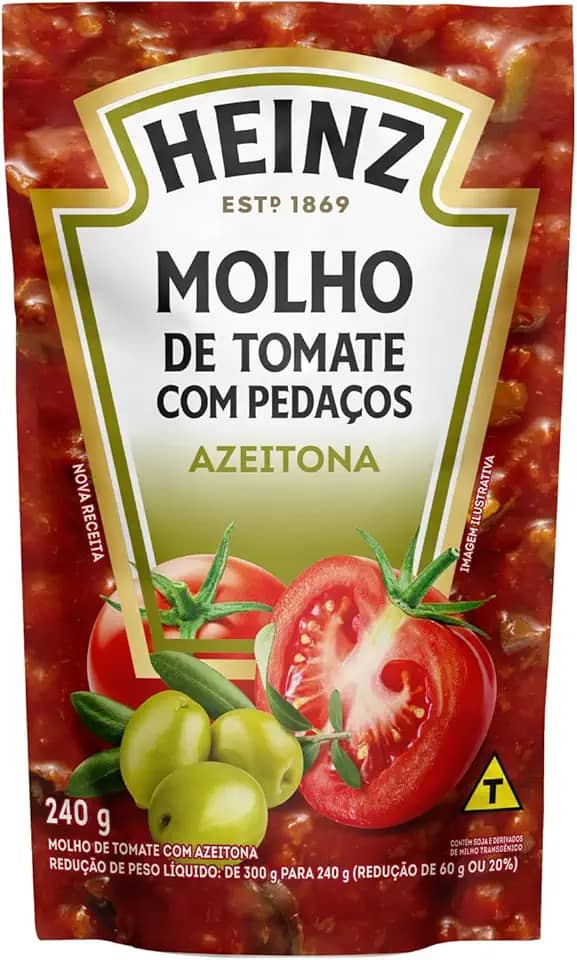 Heinz Molho de Tomate Azeitona, 240g