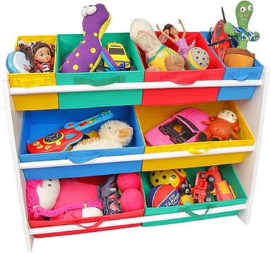 Organizador de Brinquedos Infantil colorido Organibox Montessoriano