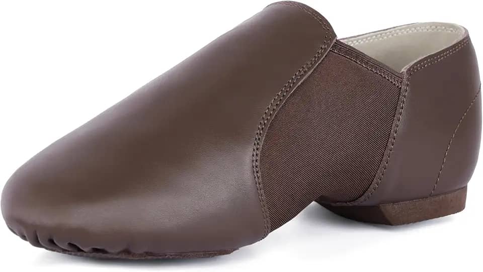 Tênis de dança unissex de couro superior para mulheres e homens